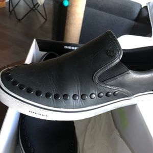 Mens Diesel Slip on sneakers with studs, 10.5
